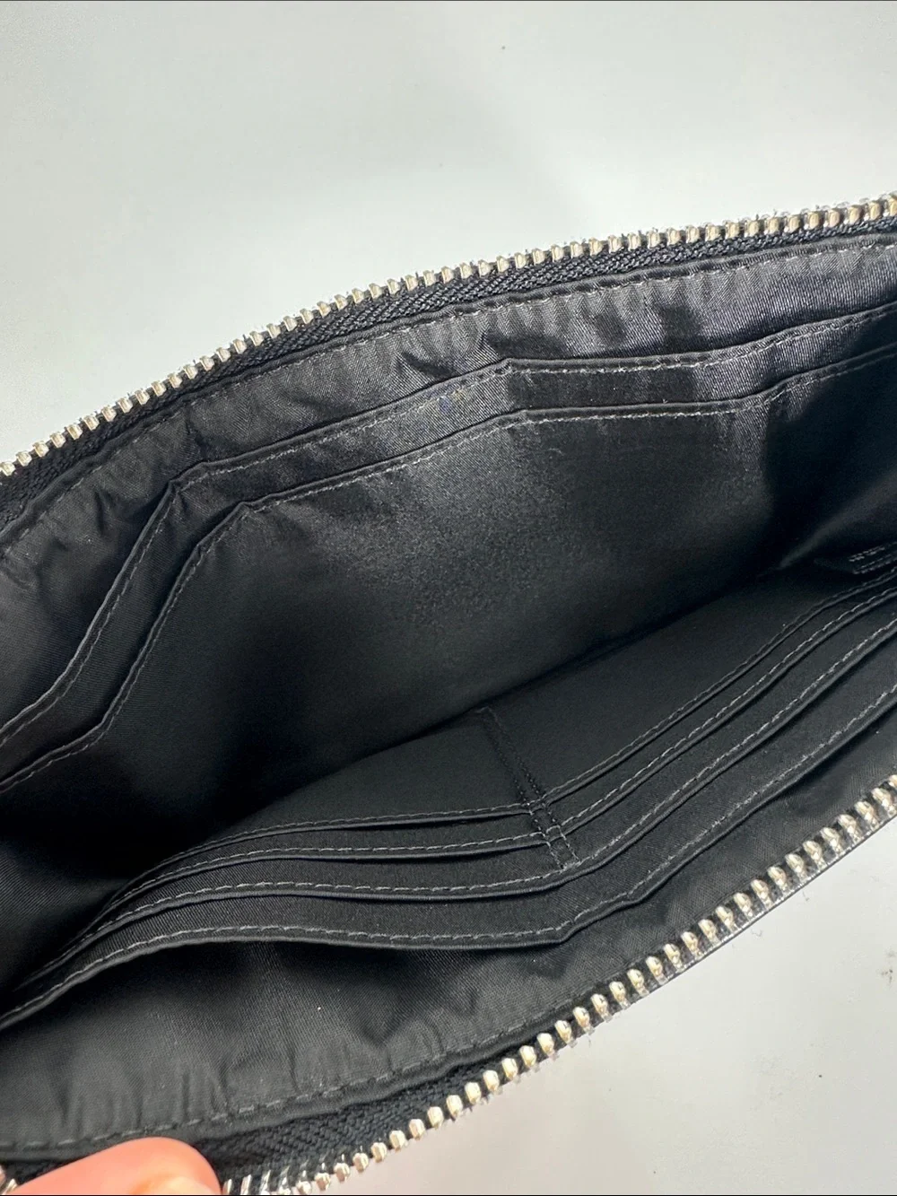 Black Coach Signature Wristlet LN*